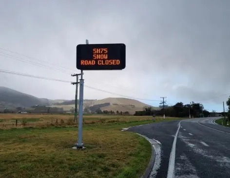 NZTA Warns Canterbury Drivers About Black Ice After SH75 Snow Closure Reopens